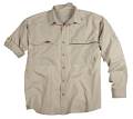 Crisfield Summer Tropical Fishing Shirt by Lateral Line - Tan